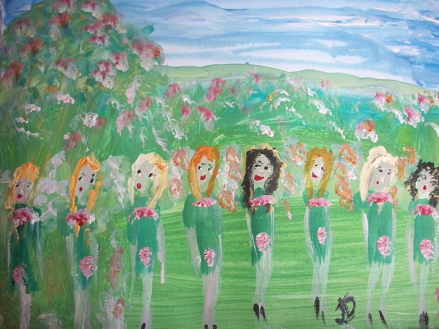 Fairy Painting - Fairy Irish Jig by Judith Desrosiers