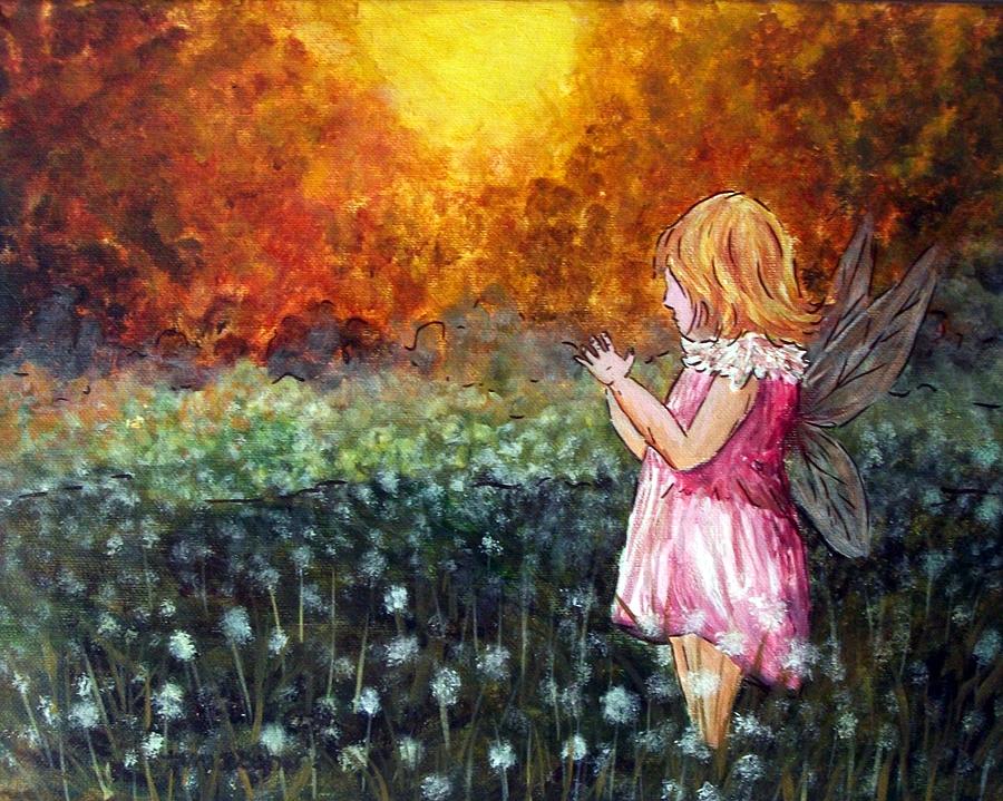 Fae Painting - Fairy of a thousand wishes by Tami Booher Fae Painting - Fairy of a thousand wishes by Tami Booher