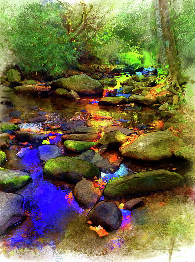 Fairy Springs Digital Art by Gina Harrison