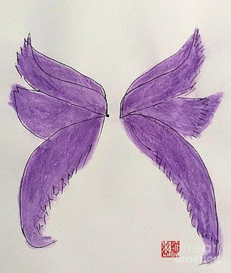 Fairy Wings For Sale Painting by Margaret Welsh Willowsilk