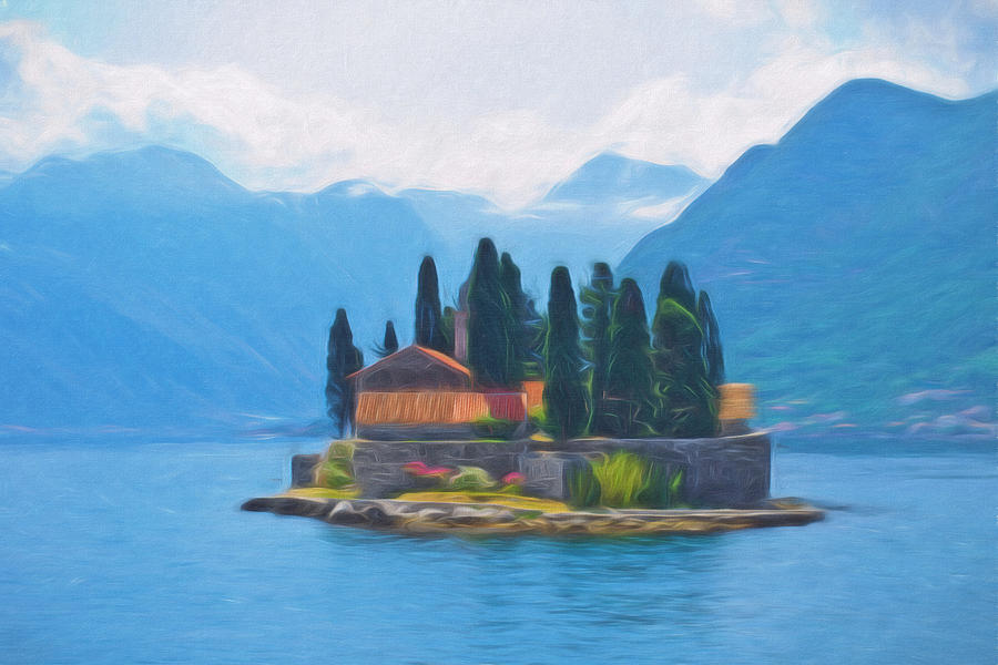 Fairytale Island Painting by Lutz Baar