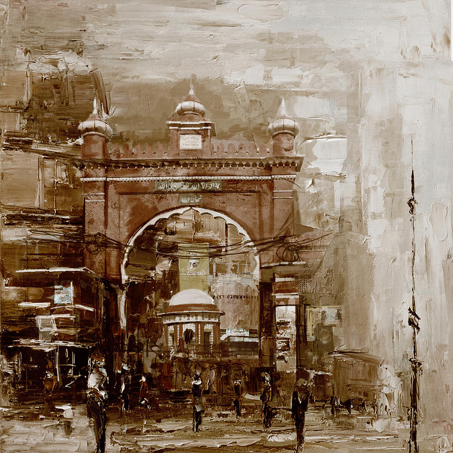 Faisalabad 4b Painting by Maryam Mughal