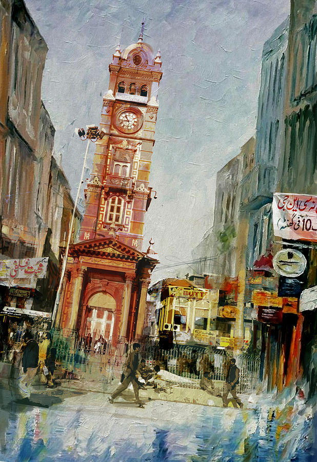 Faisalabad 6 Painting by Maryam Mughal