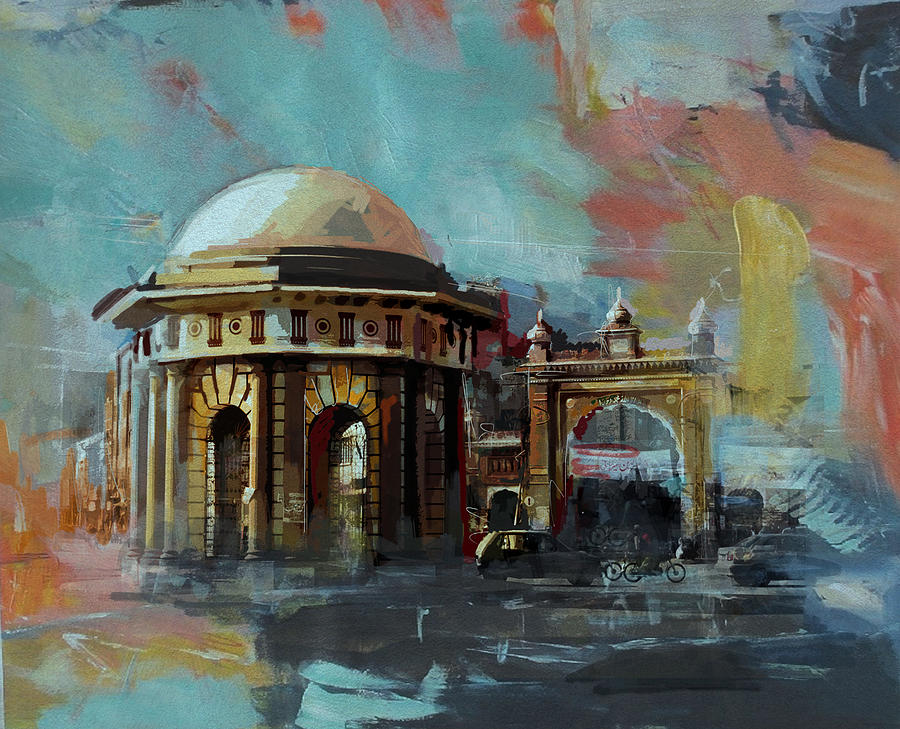 Faisalabad 7b Painting by Maryam Mughal