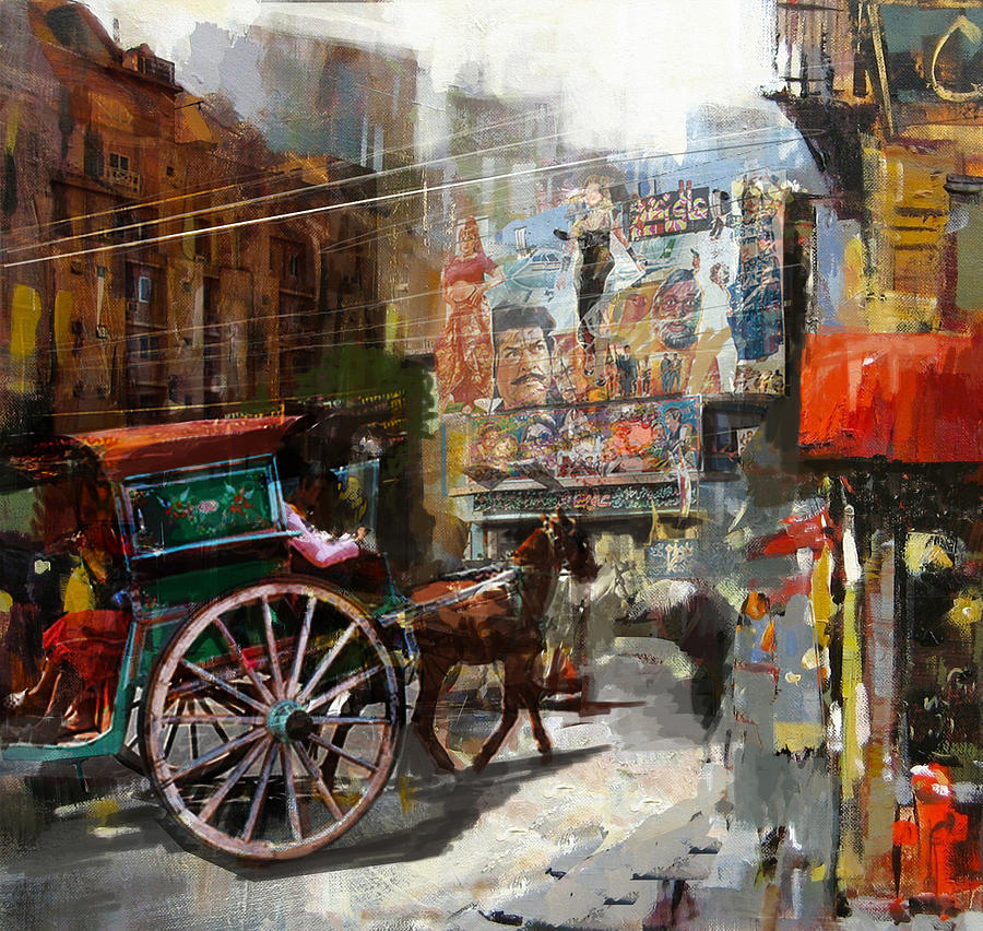 Faisalabad 8 Painting by Maryam Mughal