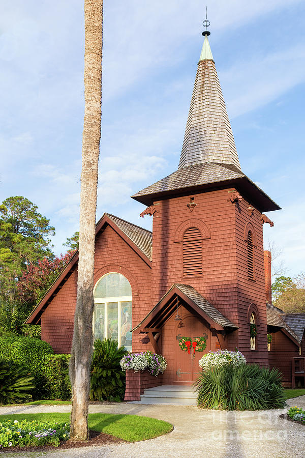 Faith Chapel Church, Jekyll Island Historic District, Georgia Photograph by Dawna Moore Photography