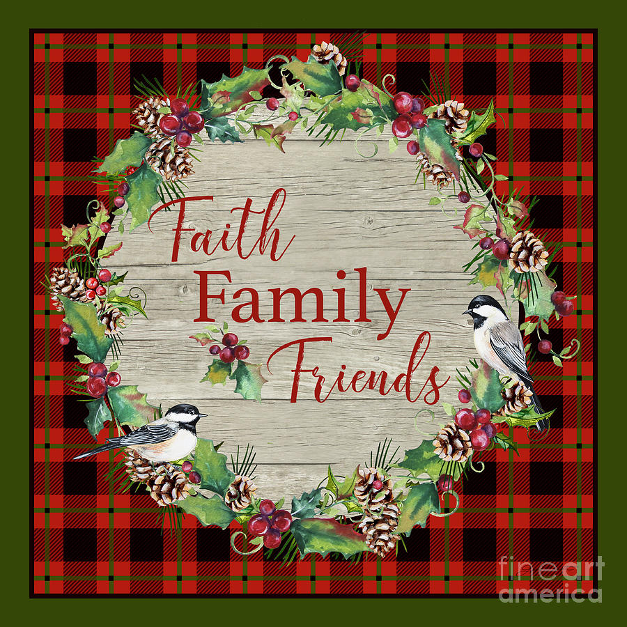 Faith Family Friends Digital Art by Jean Plout