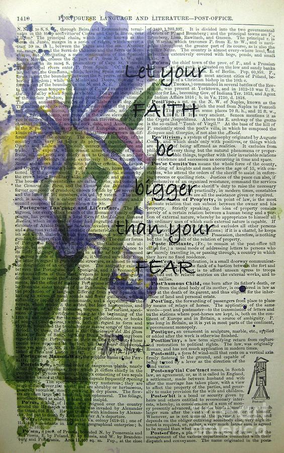 Faith is Greater Painting by Maria Hunt