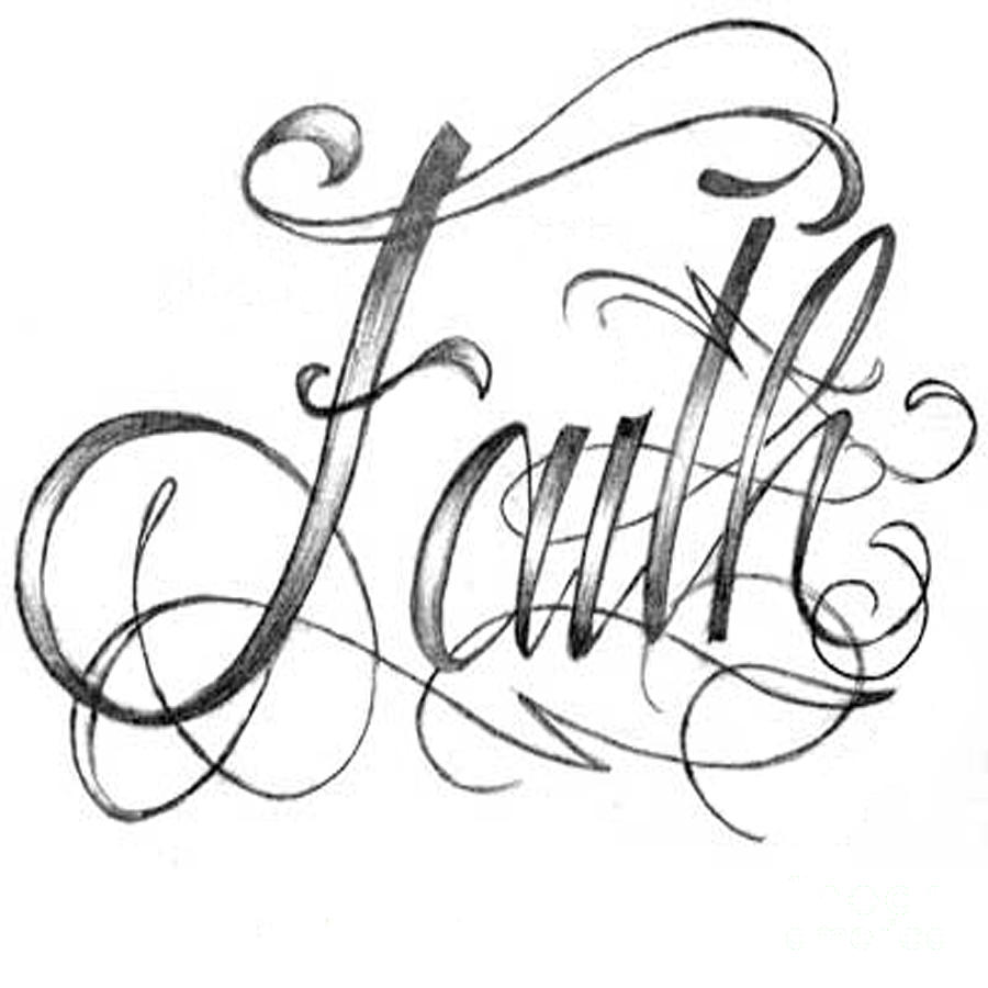 Faith Or Truth Drawing by Matthew Monday