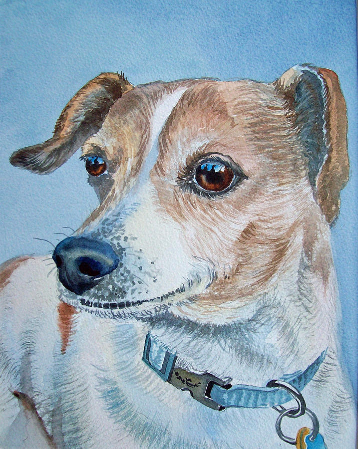 Beloved Dog Commission By Irina Sztukowski Painting