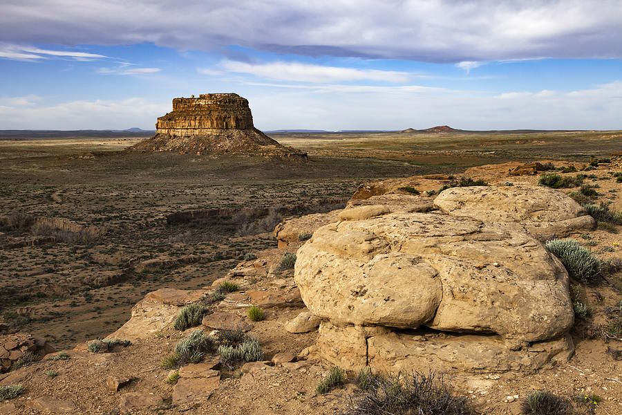 Fajada Butte in Chaco Canyon by Rick Pisio