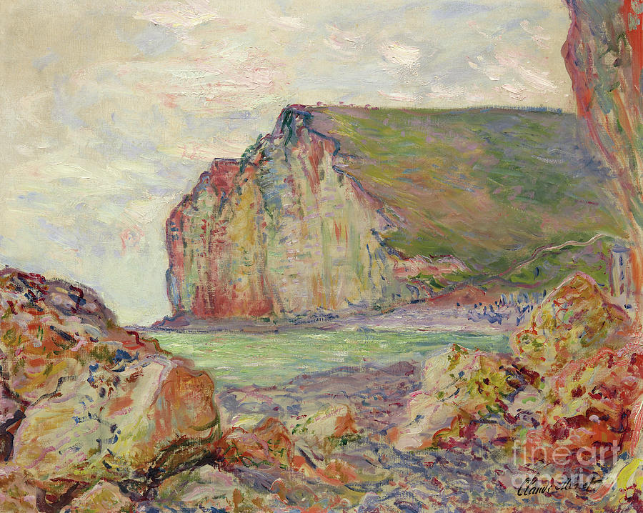 Falaises des Petites Dalles, 1884 Painting by Claude Monet