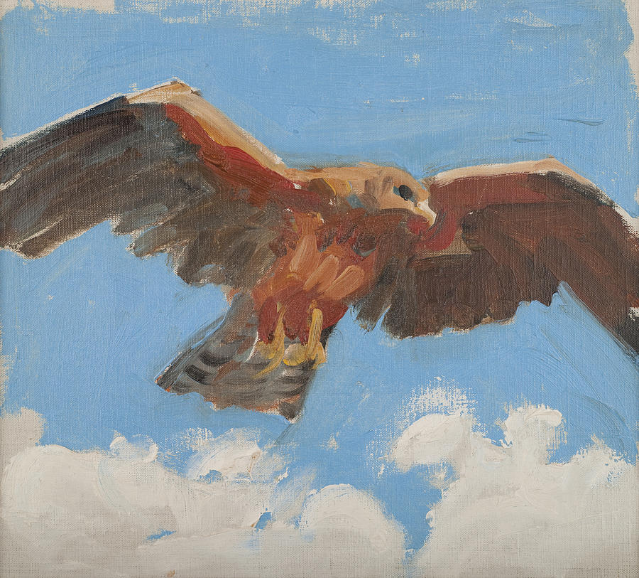 Falcon Painting by Akseli Gallen-Kallela
