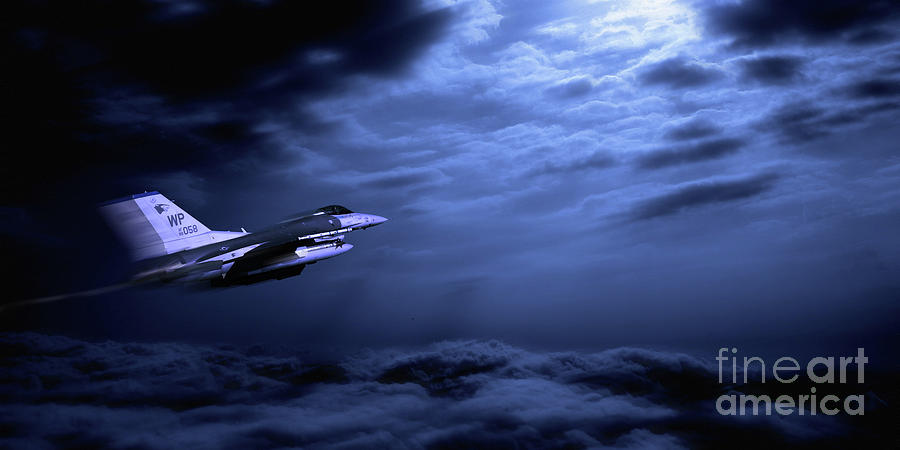 Falcon Blue Digital Art by Airpower Art