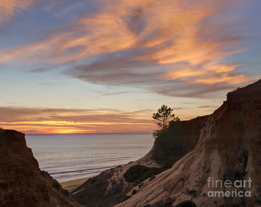 Falesia sunset cliffs Photograph by Mikehoward Photography