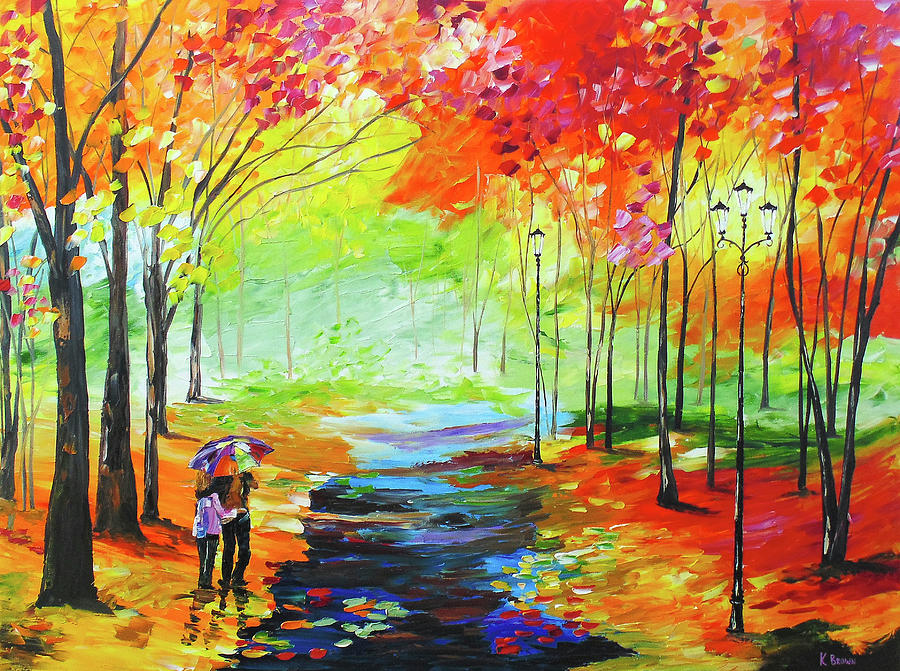 Fall Afternoon Painting by Kevin  Brown