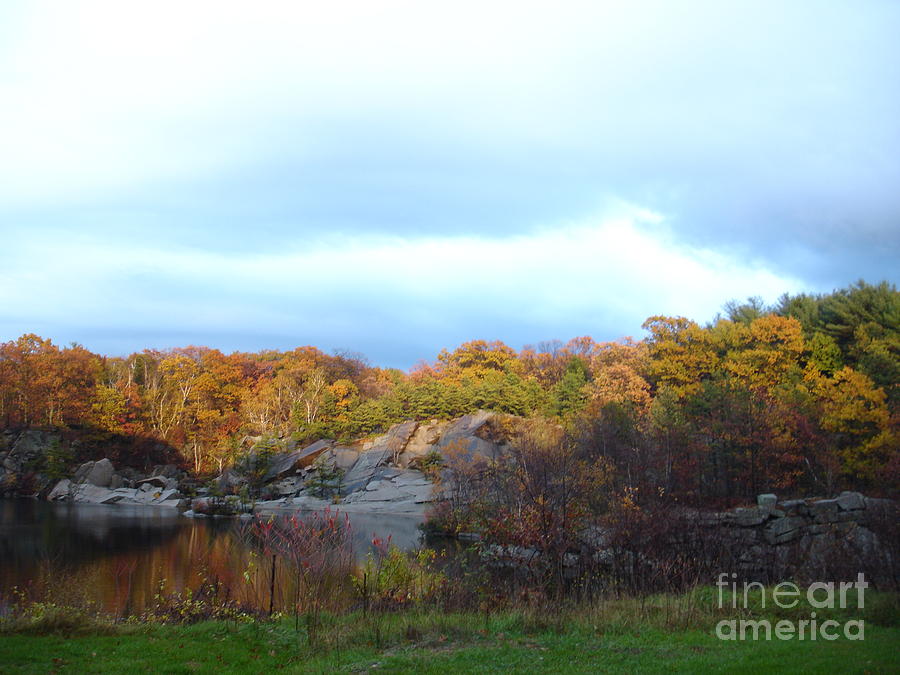 Fall Photograph - Fall at Bloodledge Quarry by Chad Natti