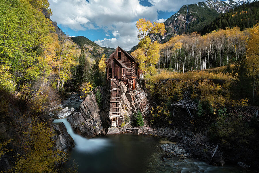 Fall at Crystal Mill Photograph by James Udall