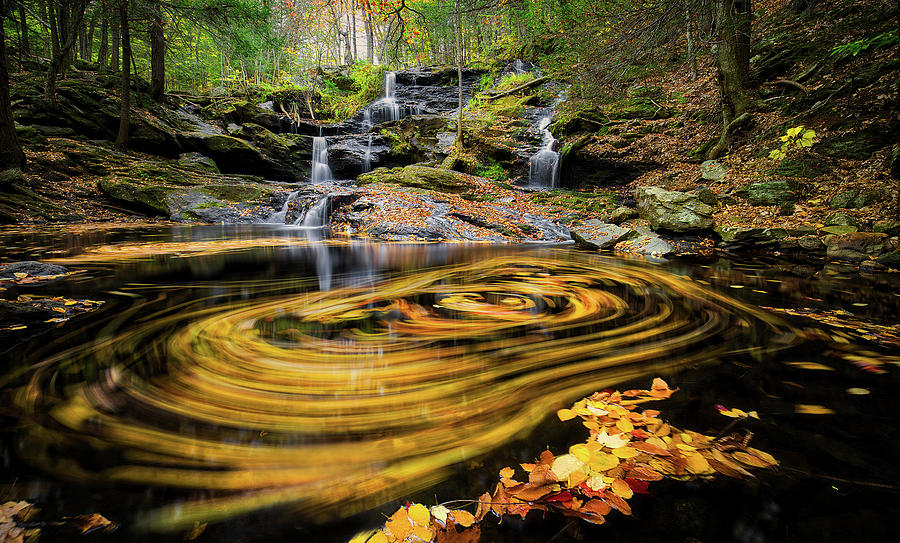 Fall at Garwin Falls Photograph by Robert Clifford