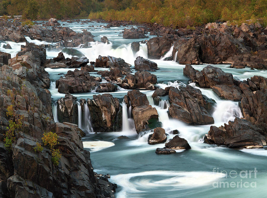 Fall at Great Falls Photograph by Art Cole