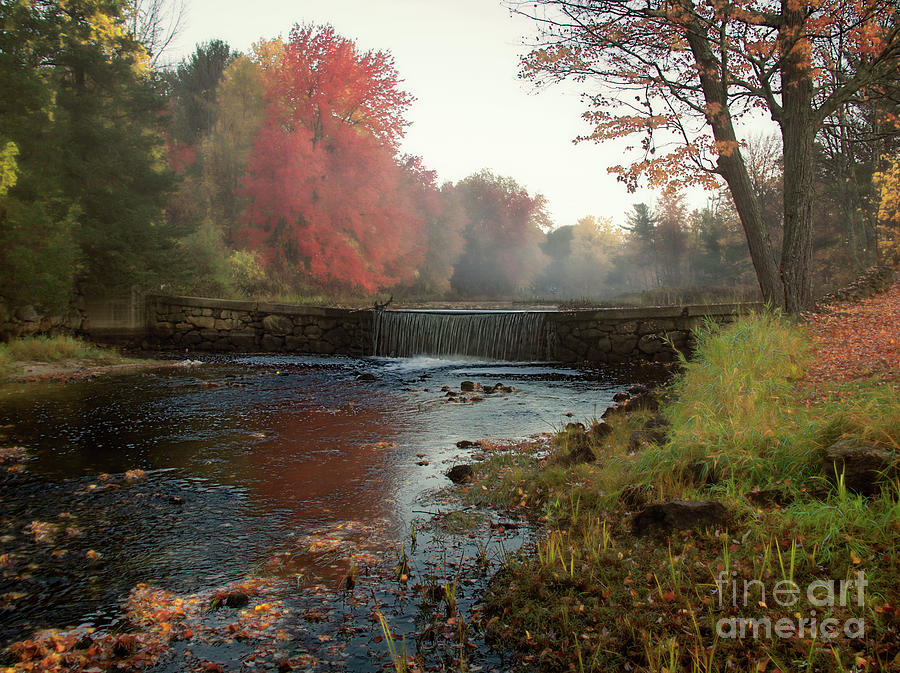 Fog Photograph - Fall At Griffin Mill by Diana Nault Fog Photograph - Fall At Griffin Mill by Diana Nault