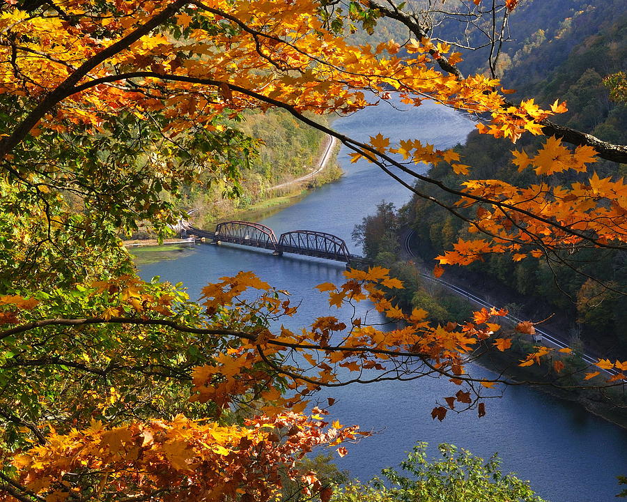 Fall at Hawks Nest Photograph by Jeff Burcher