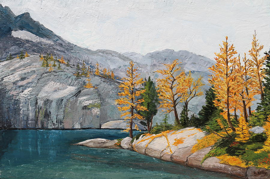 Seattle Painting - Fall at Leprechaun Lake by Angela Kelly