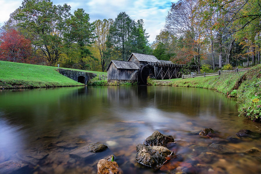 Fall at Mabry Mill Photograph by Steve Hurt