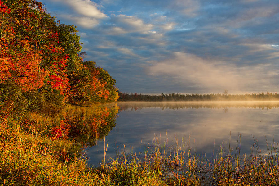 Fall Photograph - Fall at Marl Lake by Ron Wiltse