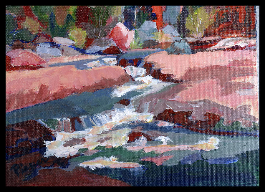 Fall at Slide Rock II Painting by Betty Pieper