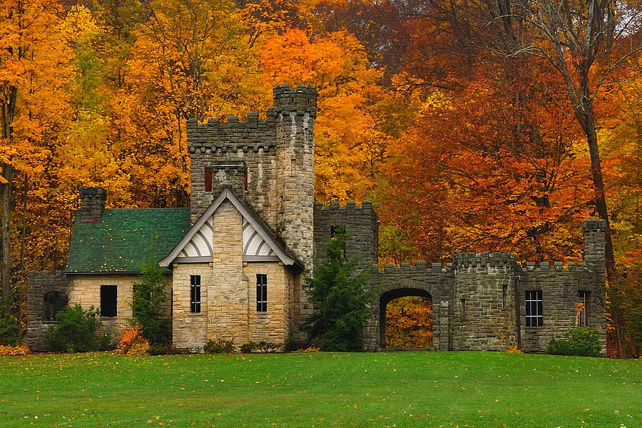 Fall at Squires Castle II Photograph by Jeff Burcher