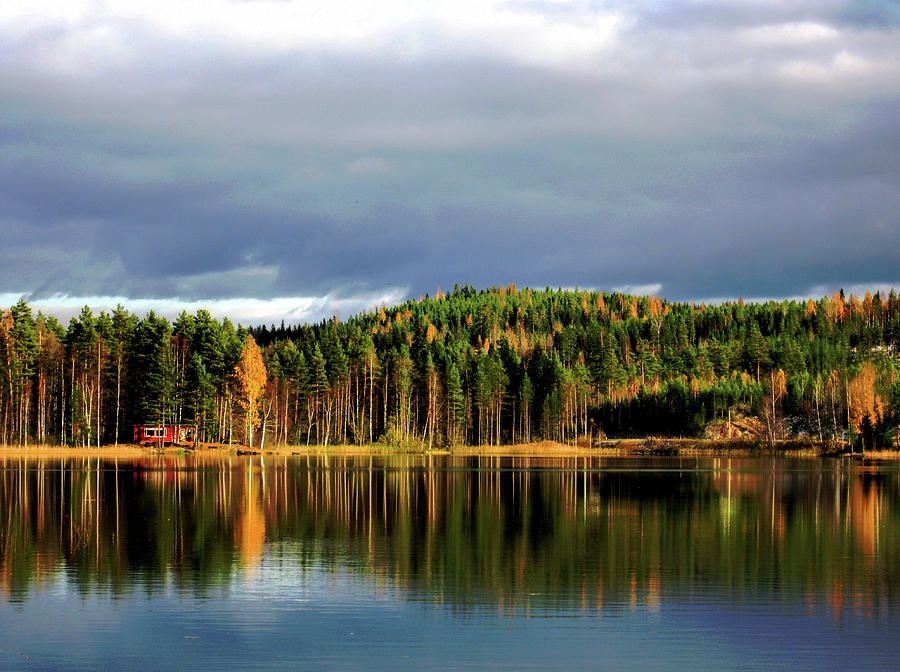 Fall at the Lake Photograph by A H Kuusela