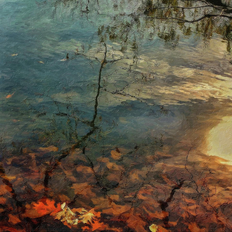 Fall Photograph - Fall at the Lake by Winnie Chrzanowski