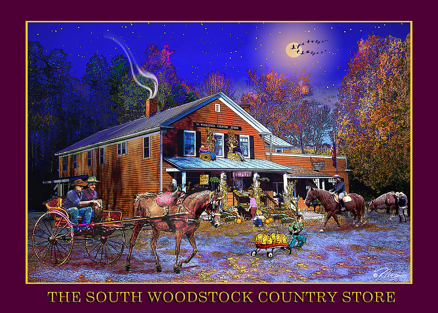 Fall at the South Woodstock Country Store Photograph by Nancy Griswold