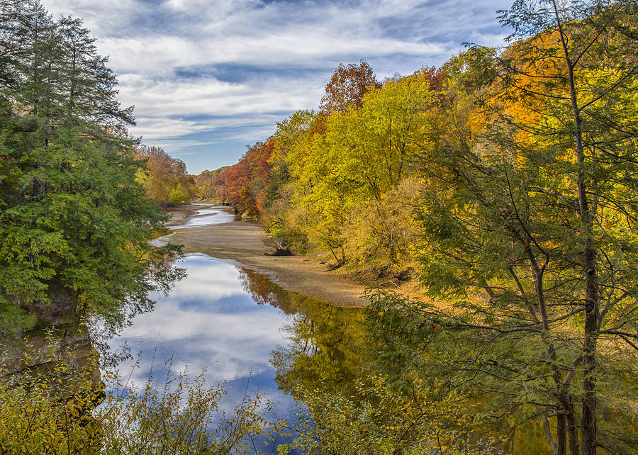 Fall at Turkey Run State Park Photograph by Alan Toepfer