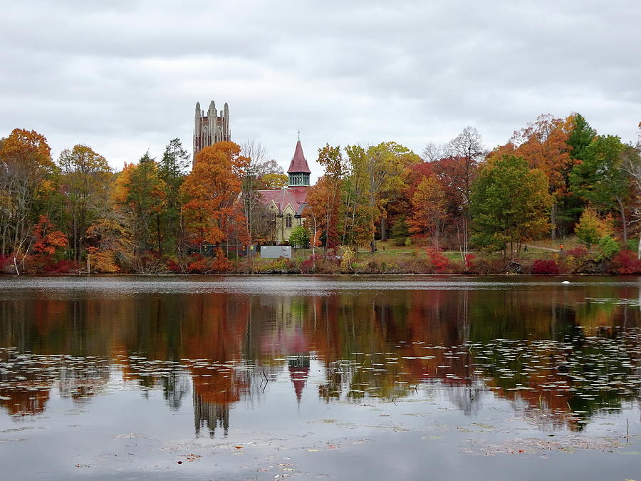 Fall at Wellesley College Photograph by Lyuba Filatova