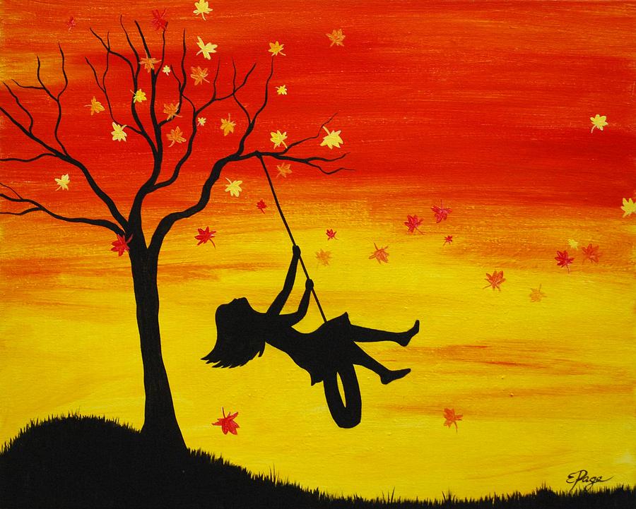 Fall Back Painting by Emily Page
