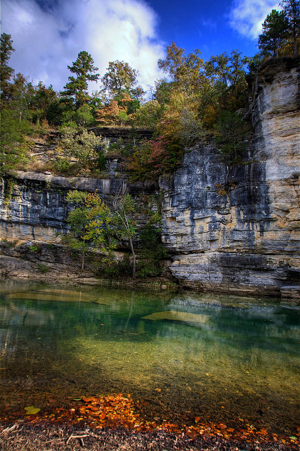 Fall Bluff at Ozark Campground Photograph by Michael Dougherty