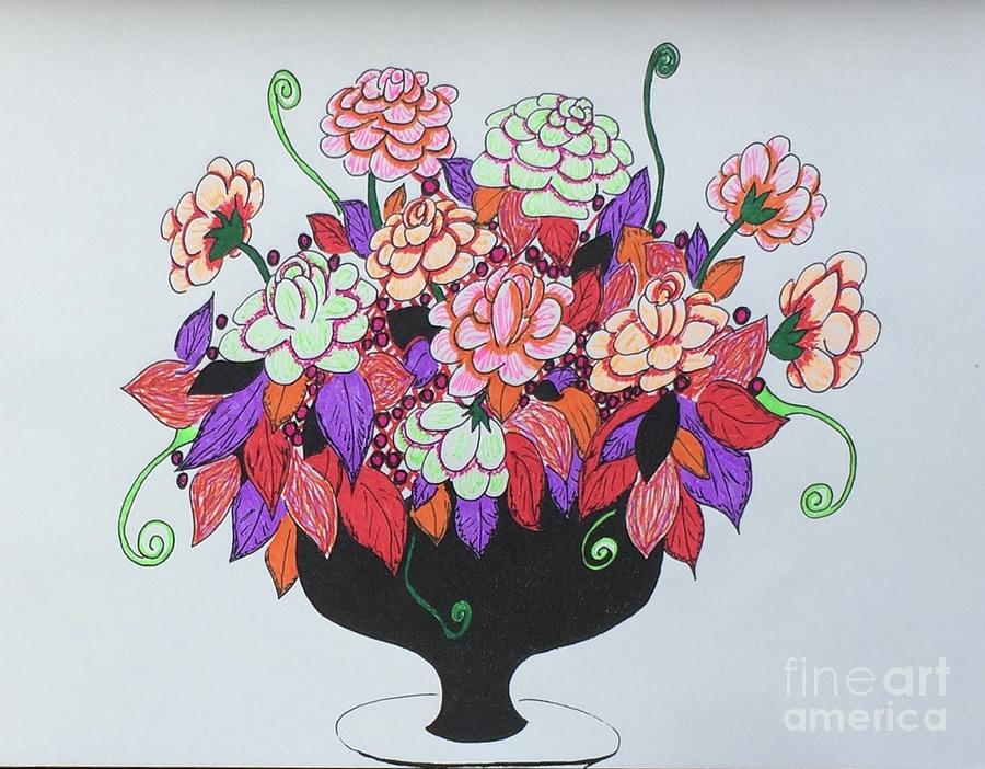 Fall Drawing - Fall Bouquet by Darrin Pruitt