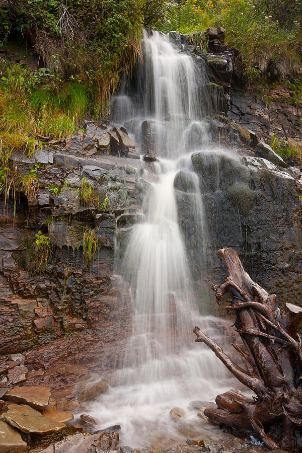 Fall Brook Waterfall Photograph by Irwin Barrett
