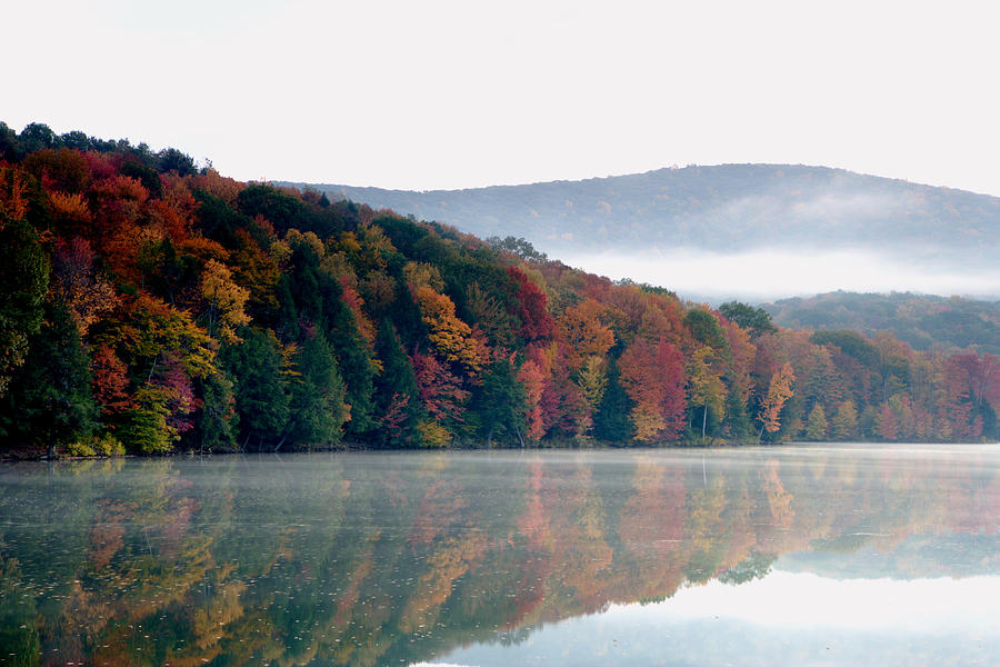 Fall by the Lake Photograph by Eric Foltz
