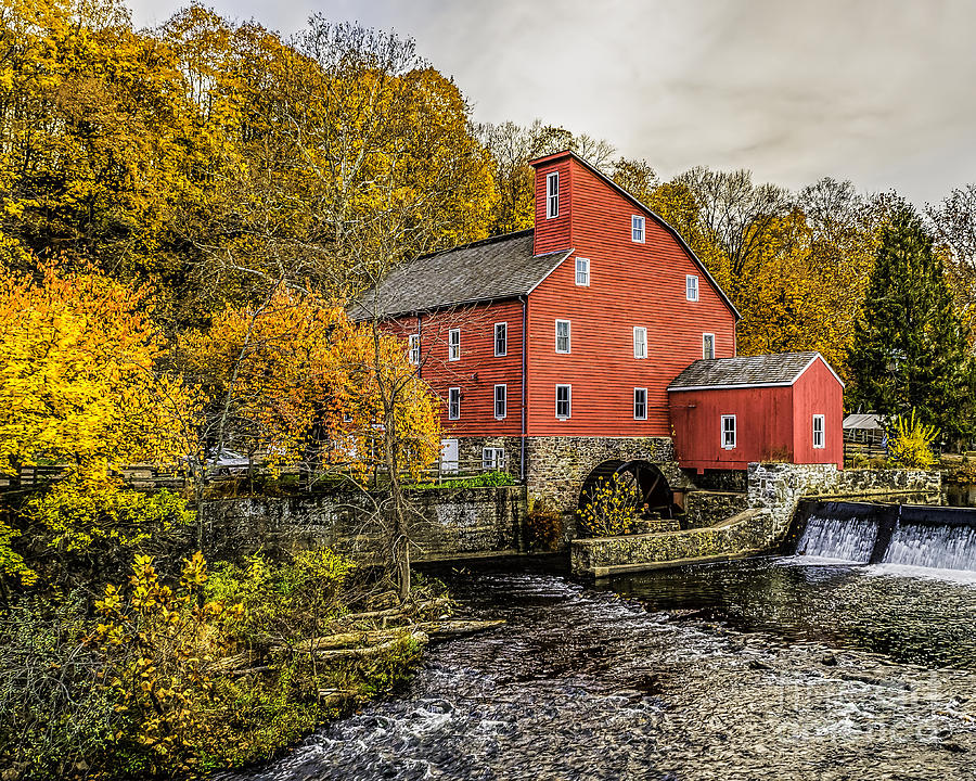 Fall Color at the Red Mill Photograph by Nick Zelinsky Jr