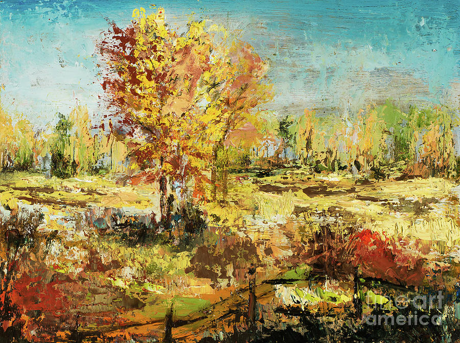 Fall Color Field Painting by Jodi Monahan - Fine Art America