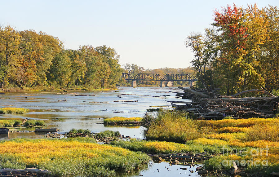 Fall Color on the Maumee River 1630 Photograph by Jack Schultz
