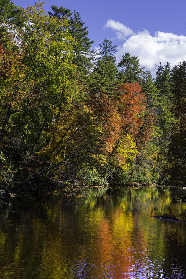 Fall Photograph - Fall Color Reflections by Ken Barrett