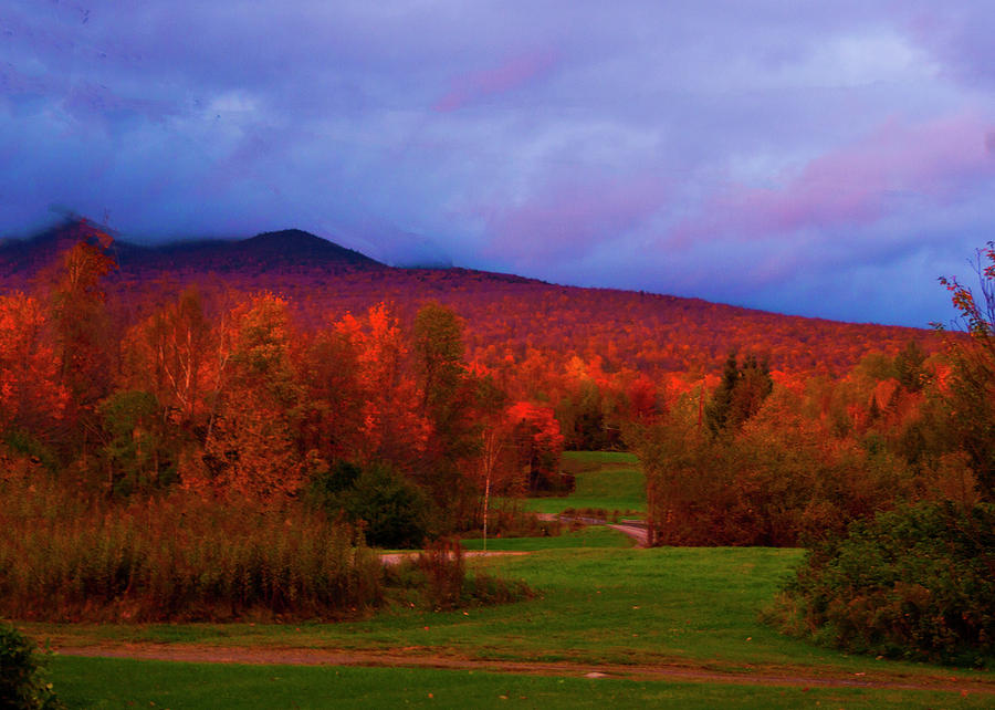 Fall Color Under Stormy Sky Photograph by Bill Barber