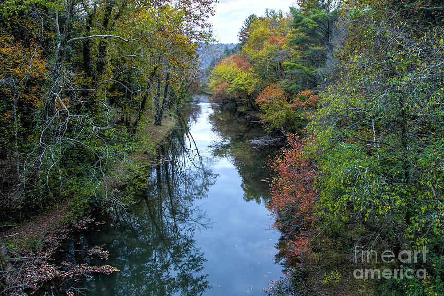 Fall Colors along the Tallulah River Photograph by Barbara Bowen