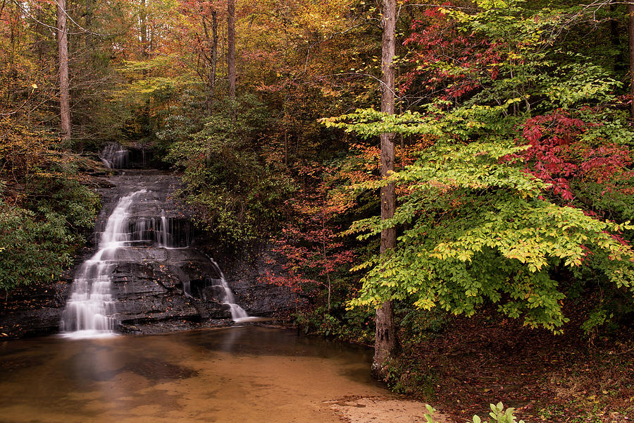 Fall Colors At Wildcat Falls Photograph by Willie Harper