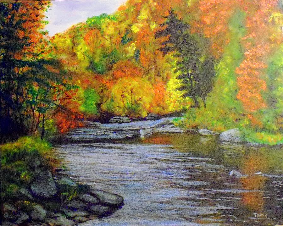 Fall Colors By the Stream Painting by William Tremble - Fine Art America