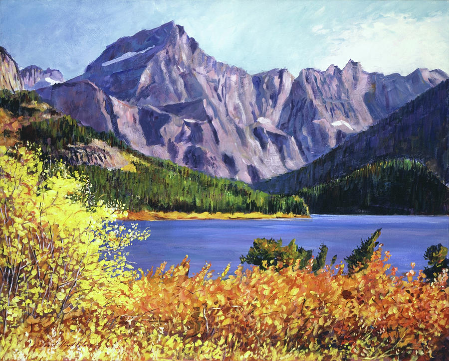 Fall Colors Painting by David Lloyd Glover